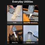 Nextool 6-in-1-Multifunktions-Mini-Schraubenschlüssel, tragbarer Klappmesser, Feile, Schraubendreher, Flaschenöffner, NE20238 – Bild 11