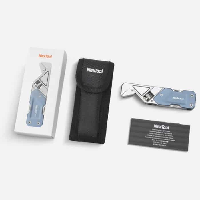 Nextool 6-in-1-Multifunktions-Mini-Schraubenschlüssel, tragbarer Klappmesser, Feile, Schraubendreher, Flaschenöffner, NE20238 – Bild 12