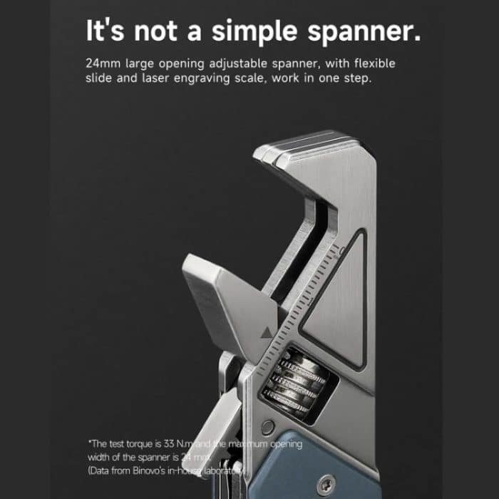 Nextool 6-in-1-Multifunktions-Mini-Schraubenschlüssel, tragbarer Klappmesser, Feile, Schraubendreher, Flaschenöffner, NE20238 – Bild 8