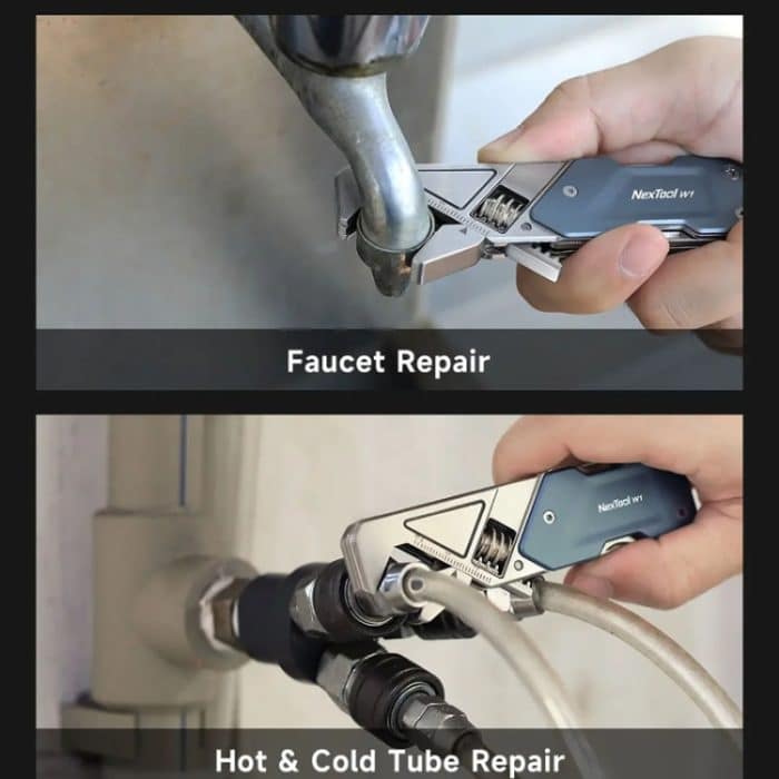 Nextool 6-in-1-Multifunktions-Mini-Schraubenschlüssel, tragbarer Klappmesser, Feile, Schraubendreher, Flaschenöffner, NE20238 – Bild 9