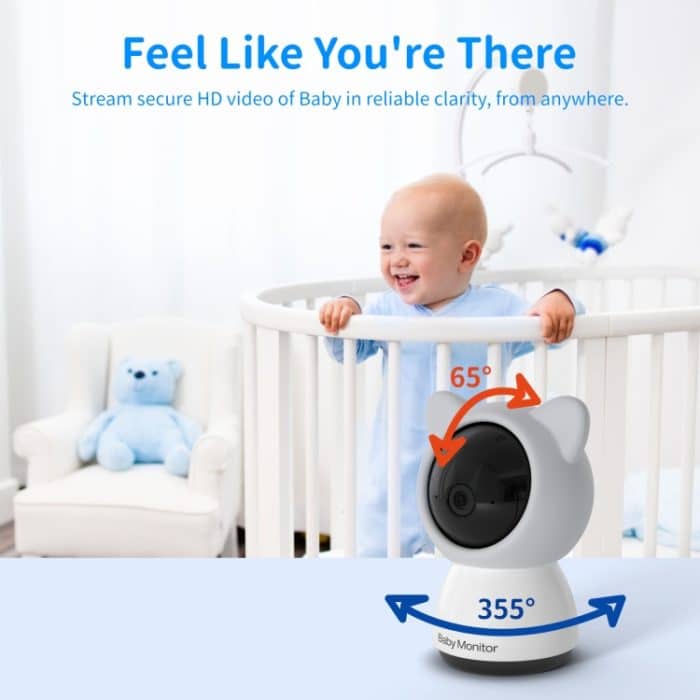 5-Zoll-HD-Babyphone, kabellose WLAN-Babypflegekamera, EU Plug, US Plug, UK Plug, AU Plug – Bild 5