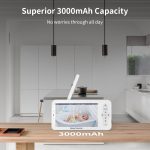 5-Zoll-HD-Babyphone, kabellose WLAN-Babypflegekamera, EU Plug, US Plug, UK Plug, AU Plug – Bild 8