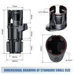 Multifunktionaler Auto-Wasserbecherhalter, Getränkehalter mit Schalterverriegelung, Small, Large – Bild 13