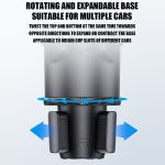 Multifunktionaler Auto-Wasserbecherhalter, Getränkehalter mit Schalterverriegelung, Small, Large – Bild 3