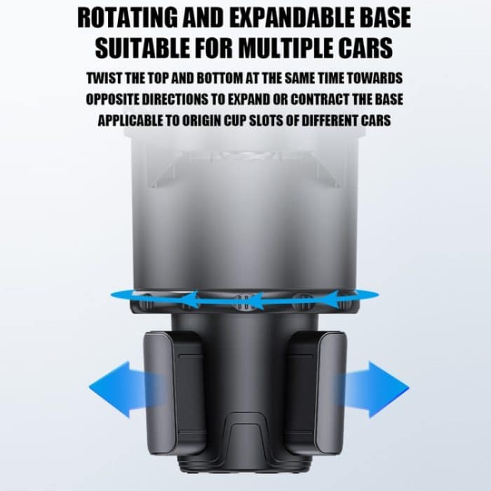 Multifunktionaler Auto-Wasserbecherhalter, Getränkehalter mit Schalterverriegelung, Small, Large – Bild 3