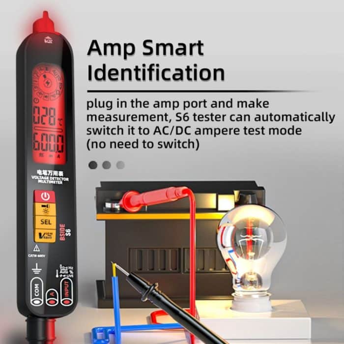 BSIDE S6 Smart Digital Multimeter Strom Test Stift Kapazität Temperatur Spannung Detektor, S6 – Bild 8