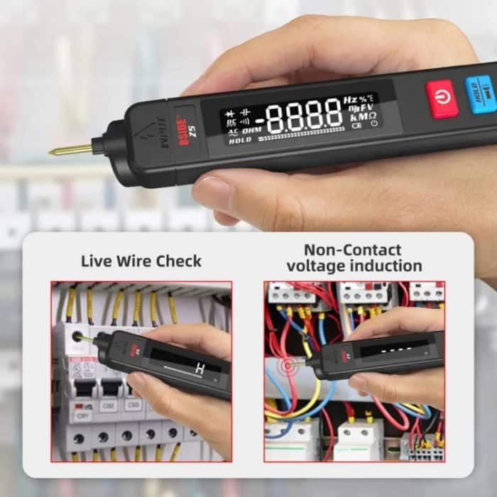 BSIDE Z5 Smart Pen Multimeter Hintergrundbeleuchtung LCD 6000 zählt automatischer Spannungsdetektor – Bild 13