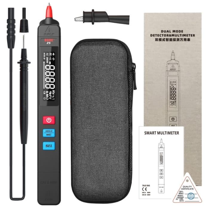 BSIDE Z5 Smart Pen Multimeter Hintergrundbeleuchtung LCD 6000 zählt automatischer Spannungsdetektor – Bild 14