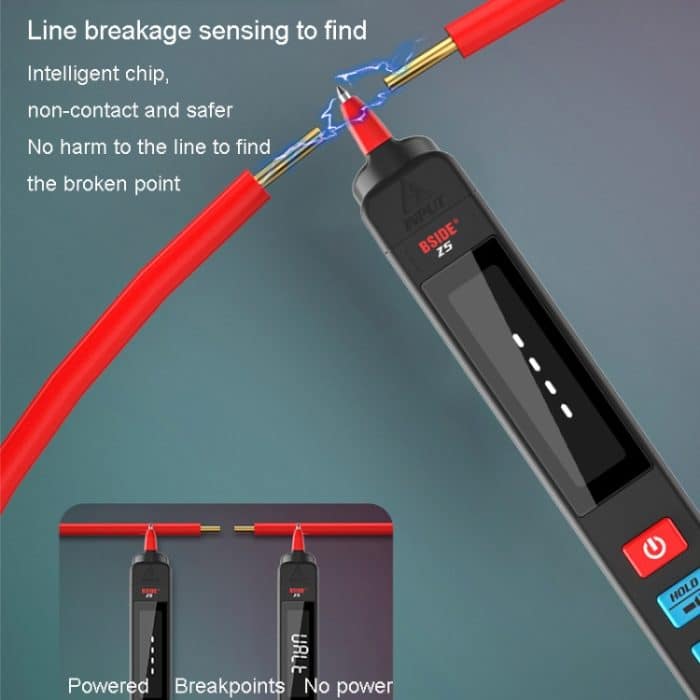 BSIDE Z5 Smart Pen Multimeter Hintergrundbeleuchtung LCD 6000 zählt automatischer Spannungsdetektor – Bild 8