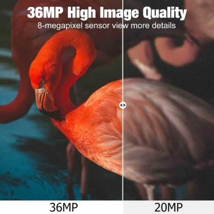 50MP + 4K Outdoor Regen Nebel Prävention Infrarot Tracking Jagd Kamera mit EU Stecker Adapter, HC-940A-Li – Bild 10