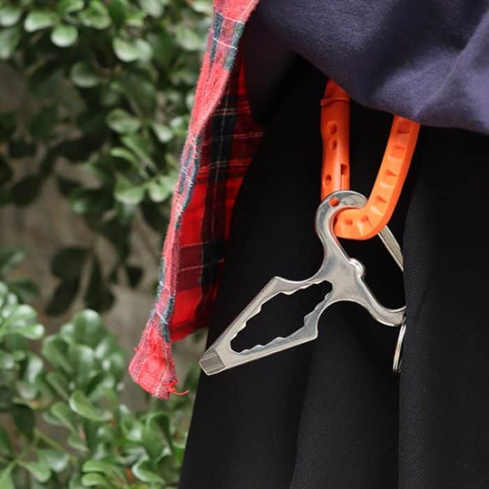 Outdoor-Camping-Zubehör, EDC-Edelstahl-Multifunktionsschlüssel, Selbstverteidigungswerkzeuge – Bild 2