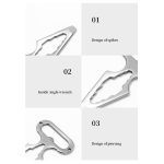 Outdoor-Camping-Zubehör, EDC-Edelstahl-Multifunktionsschlüssel, Selbstverteidigungswerkzeuge – Bild 5