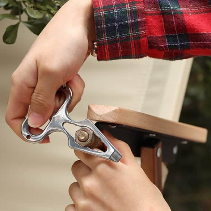 Outdoor-Camping-Zubehör, EDC-Edelstahl-Multifunktionsschlüssel, Selbstverteidigungswerkzeuge – Bild 9