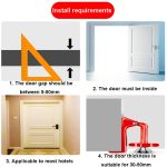 Metallhebel-Türstopper Hotel Travel Home Einbrecher-Türstopper, Door Stopper – Bild 9