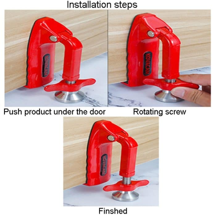 Metallhebel-Türstopper Hotel Travel Home Einbrecher-Türstopper, Door Stopper – Bild 10
