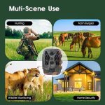 50MP + 4K Doppelobjektiv Outdoor-Regennebel-Infrarot-Spurenjagdkamera, HC-950A – Bild 8