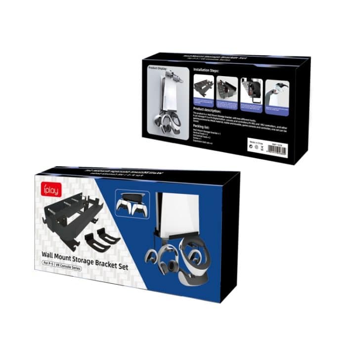 Für die PS5-Konsole iplay. Wandhalterung zur Aufbewahrung von Controllern/VR-Brillen/Kopfhörern, HBP-528 – Bild 9
