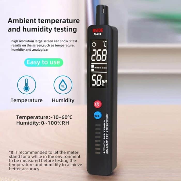 BSIDE X4A Tragbarer Detektor für brennbare Gase, Gasleckalarm – Bild 5