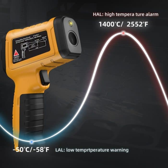BSIDE H3 Hochtemperatur-Infrarot-Thermometer, handliches, berührungsloses Thermometer – Bild 5