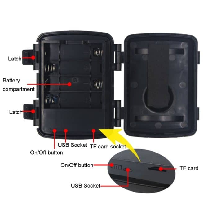 PR600B 20MP 1080P HD Infrarot Kamera Outdoor Jagd Kamera 38 Infrarot Licht Überwachung Kamera – Bild 7