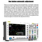 FNIRSI 2-in-1-Zweikanal-Digitaloszilloskop mit 100 M Bandbreite, 1GS-Abtastsignalgenerator, EU-Stecker, 1014D, 1014D +P4100 Probe – Bild 9