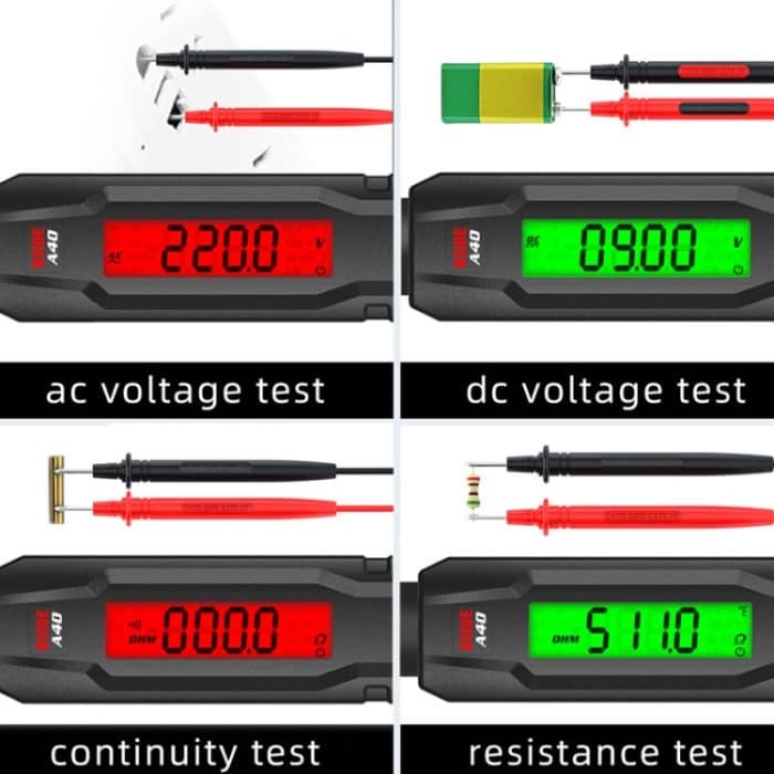 BSIDE A40 Infrarot-Thermometer, elektrischer Stifttyp, intelligentes Multimeter, VFC-Inverter-Spannungsprüfer, A40 – Bild 8