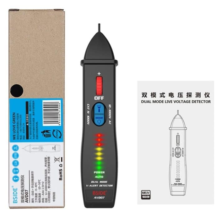BSIDE AVD07 Smart Dual Mode Electric Pen Berührungsloser Wechselspannungsprüfer mit Bruchpunkterkennung – Bild 17