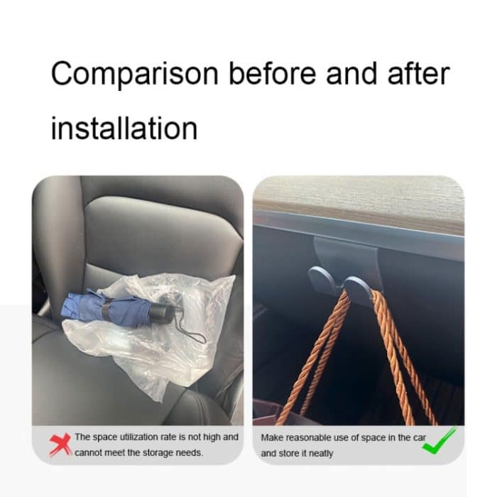 Für Tesla Model Y Beifahrer-Handschuhfach-Haken, Innenmodifikationszubehör, Glove Box Hook – Bild 6