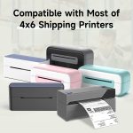 500 Blatt 4×6 Zoll Aufkleber Thermoetikettenpapier für Phomemo PM-246S / PM-241BT / D520BT, Folding White, Folding Rose Red, Folding Pink, Folding Light Blue, Folding Purple, Folding Yellow, Roll Paper White – Bild 4