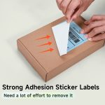 500 Blatt 4×6 Zoll Aufkleber Thermoetikettenpapier für Phomemo PM-246S / PM-241BT / D520BT, Folding White, Folding Rose Red, Folding Pink, Folding Light Blue, Folding Purple, Folding Yellow, Roll Paper White – Bild 5