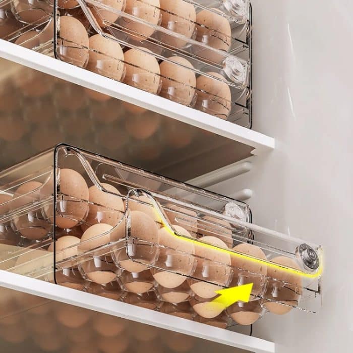 Eieraufbewahrungsbox PET Transparente Eierbox mit mehreren Spezifikationen, Middle Single Layer 12 Grid, Large Single Layer 20 Grid, Extra Large Single Layer 30 Grid, Middle Layer Double Layer 24 Grid, Large Double Layer 40 Grid... – Bild 6