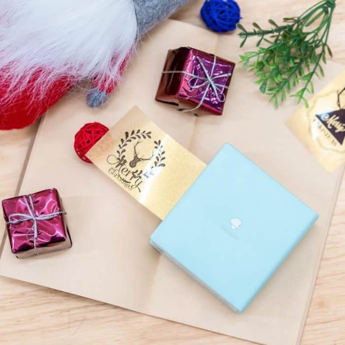 3 Rollen/Packung Phomemo für M02/M02S/M02Pro, transparentes/durchscheinendes/Goldpulver, schwarze Buchstaben, Thermo-Etikettendruckpapier – Bild 4