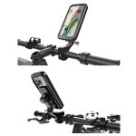 Fahrrad Motorrad Outdoor Sport Radfahren Handy wasserdichte Tasche, Handlebar With Rope, Rearview Mirror With Rope, Handlebar, Rearview Mirror – Bild 2