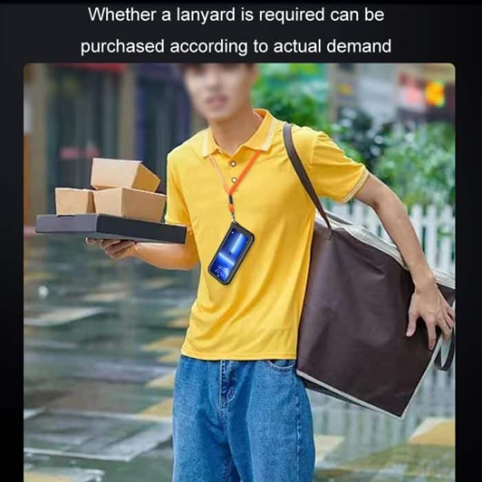 Fahrrad Motorrad Outdoor Sport Radfahren Handy wasserdichte Tasche, Handlebar With Rope, Rearview Mirror With Rope, Handlebar, Rearview Mirror – Bild 5