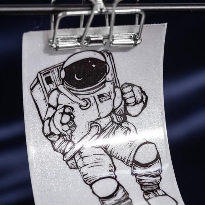 Für Phomemo M02 / M02S / M02Pro 3 Rollen / Packung 53 mm Anti-Trockenkleber-Thermoetiketten, White Glitter Full Transparent Bottom – Bild 5