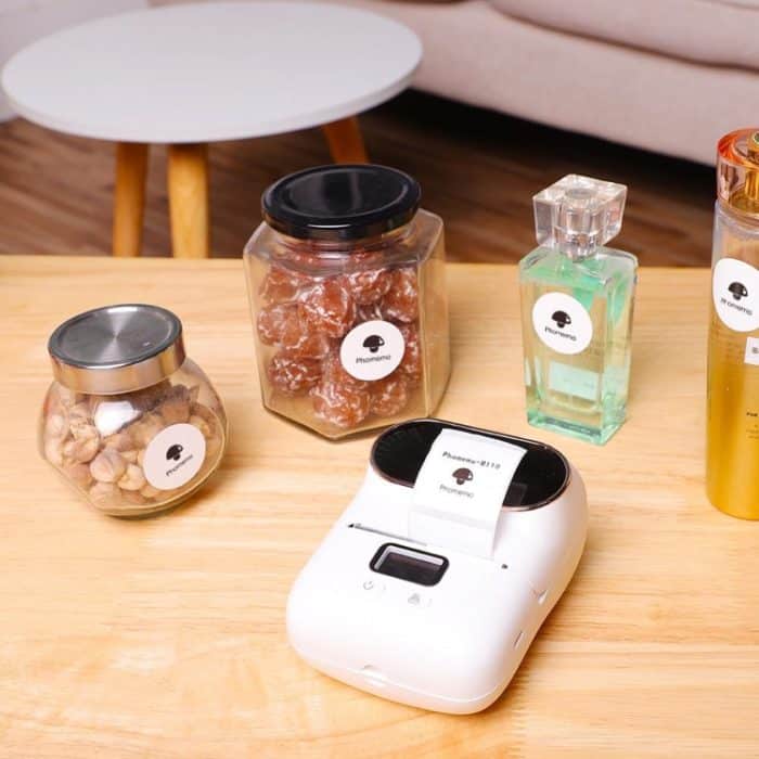 200 Stück/Rolle Phomemo für M110/M200 Drucker 30 x 30 mm runde selbstklebende Thermoetiketten – Bild 6