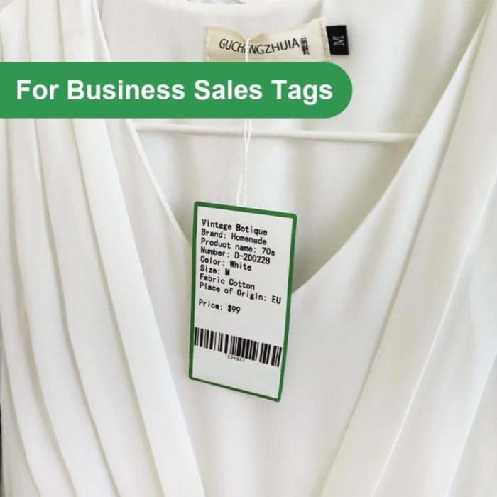 100 Stück/Rolle Phomemo für M110/M200-Drucker, 50 x 80 mm, Regenbogenrahmen, weiß, selbstklebendes Etikett – Bild 5