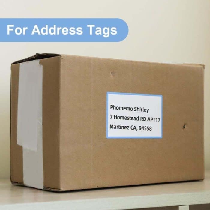 100 Stück/Rolle Phomemo für M110/M200-Drucker, 50 x 80 mm, Regenbogenrahmen, weiß, selbstklebendes Etikett – Bild 6