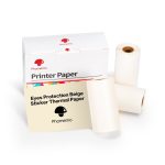 Für Phomemo M02 / M02S / M02 Pro 3 Rollen / Packung 53 mm 10 Jahre Augenschutz Beige Aufkleber Thermopapier