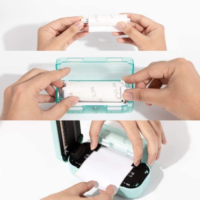 Für Phomemo M03-Serie, 3 Rollen/Packung, 80 mm x 3,5 m, 10 Jahre Thermo-selbstklebendes Schwarz-auf-Weiß-Druckpapier – Bild 6