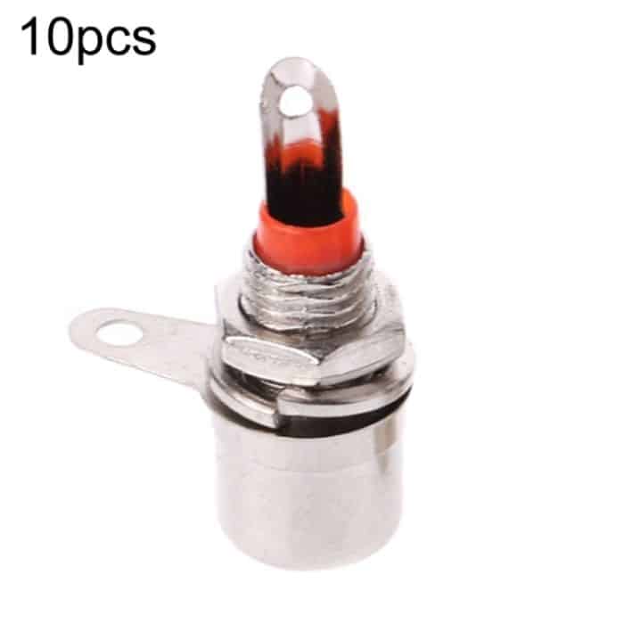 TBD0604120201A.jpg Kleiner RCA-gelöteter Lotus Master AV-Buchsen-Audioanschluss, Red – Bild 1