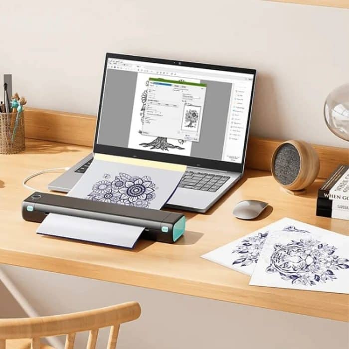 Für Phomemo M08F / TP81 100 Blatt / Packung A4 Tattoo Transferpapier kompatibel für MR.IN Brother Pocket Jet / MT800 – Bild 2