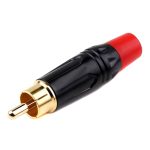 Audio-/Videostecker mit gelötetem RCA-Stecker aus reinem Kupfer, zusammengebaut mit AV-Lotus-Anschluss, Red – Bild 2