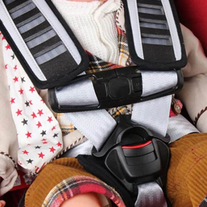 Kindersicherheitsgurt, 5-Punkt-Brustgurt-Verstellsperre – Bild 4