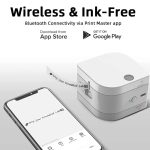 Phomemo P12Pro Li-Ionen-Akku, kompakter Bluetooth, praktischer selbstklebender Thermo-Etikettendrucker, Printer – Bild 4