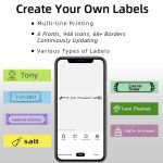 Phomemo P12Pro Li-Ionen-Akku, kompakter Bluetooth, praktischer selbstklebender Thermo-Etikettendrucker, Printer – Bild 5