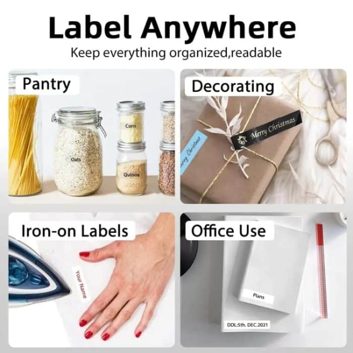 Phomemo P12Pro Li-Ionen-Akku, kompakter Bluetooth, praktischer selbstklebender Thermo-Etikettendrucker, Printer – Bild 7