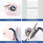 Für Phomemo P12 / P12 Pro 12 mm x 2 m Thermotransfer-Etikettenband, Label Ribbon(Black Word On Sky Blue), Label Ribbon(Black Word On Pink), Label Ribbon(Gold Word On White) – Bild 5