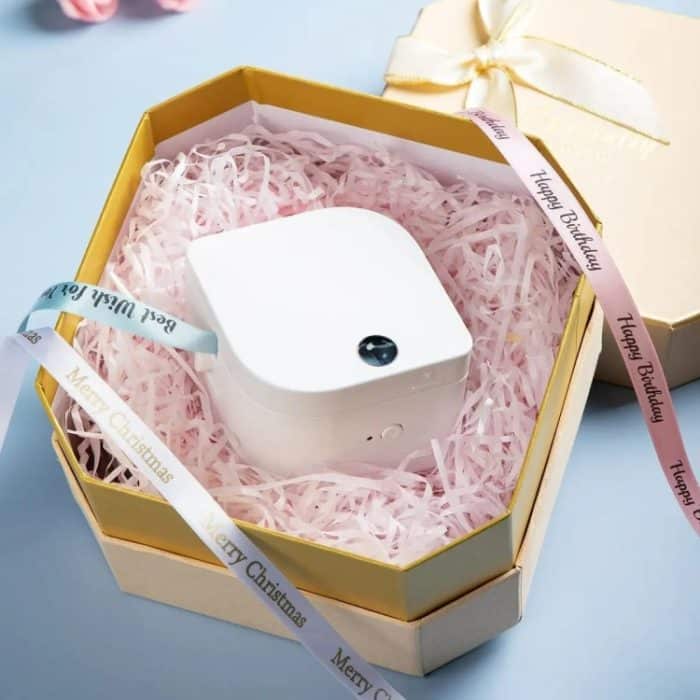 Für Phomemo P12 / P12 Pro 12 mm x 2 m Thermotransfer-Etikettenband, Label Ribbon(Black Word On Sky Blue), Label Ribbon(Black Word On Pink), Label Ribbon(Gold Word On White) – Bild 6