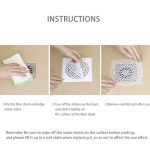 FASOLA 15 Stück/Beutel Waschbecken Einwegfilter Kanalisation Mund Vlies Bodenablauf Aufkleber, Small Hole, Large Hole – Bild 9